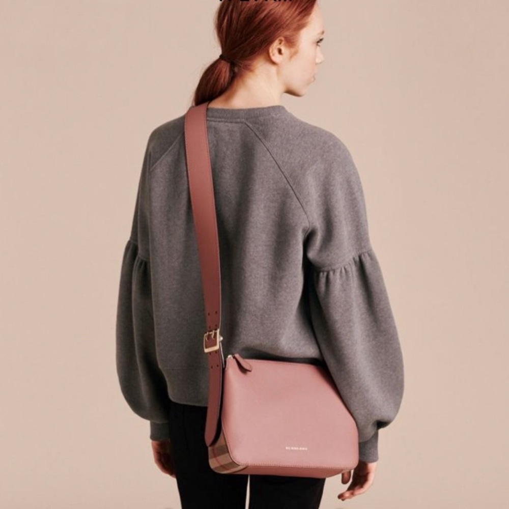 Burberry soft grain house check hemsley bag